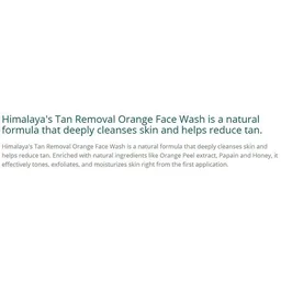 Himalaya Tan Removal Orange Face Wash 50 ml