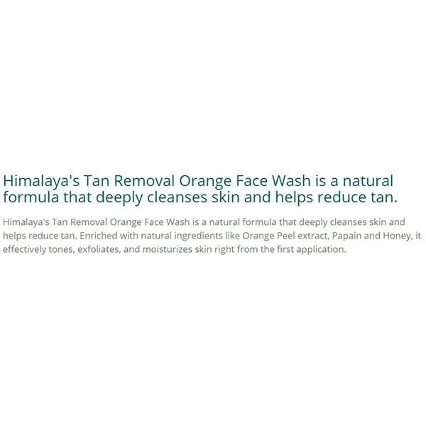 Himalaya Tan Removal Orange Face Wash 50 ml