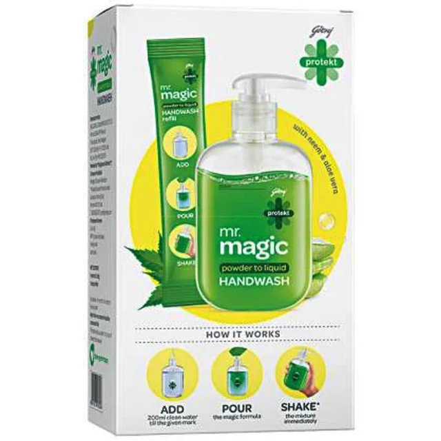 Godrej Mr.Magic Powder Liquid Hand Wash 9g Combo