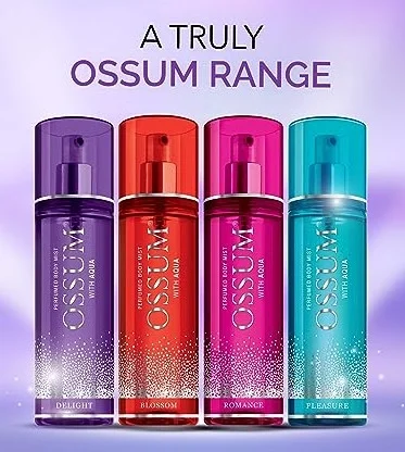 OSSUM Delight, Perfume Body Mist with Aqua, Long Lasting Freshness, Made for Women, 115ml