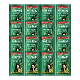 Keshking Scalp And Hair Medicine Anti-Hairfall Shampoo Sachet (5 Strings Of 16 Sachets Each)