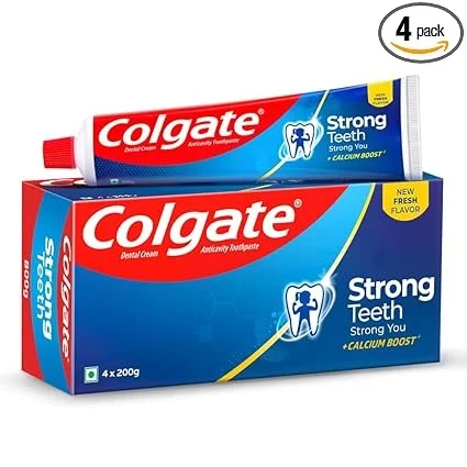 Colgate Strong Teeth, 800g (Combo Pack, 200g*4) Toothpaste