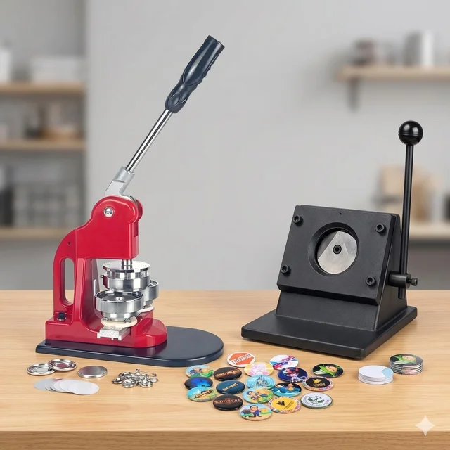 58mm Round Badge Machine with Imported Cutter