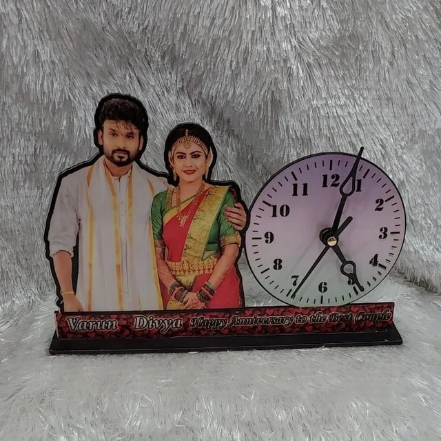 Clock with Photo Cutout - Customized Cutout Frame