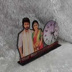 Clock with Photo Cutout - Customized Cutout Frame