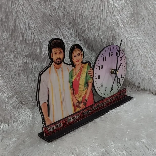 Clock with Photo Cutout - Customized Cutout Frame