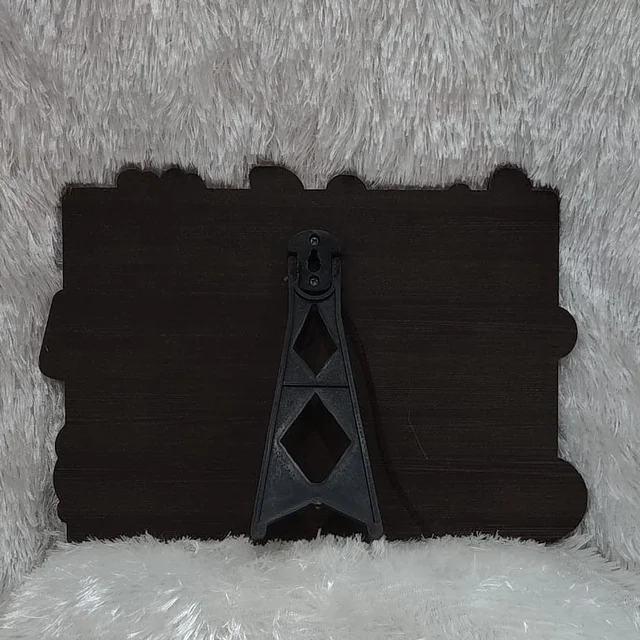 Couple Memory Cutout Frame - Black & Gold - A3 size