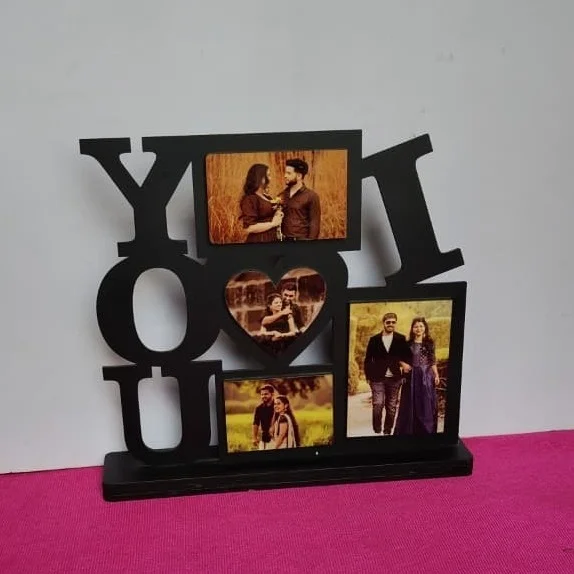 I LOVE YOU - MDF Cutout frame