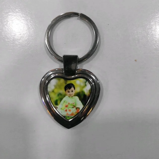 Photo Printed Full Metal Keychain - Rectangle Shape with Double side printing