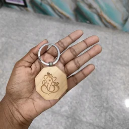 Engraved Wooden Keychains - Hexa Shape - Blank Material