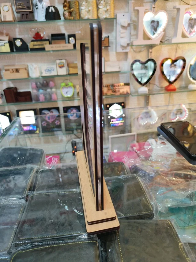 MDF Trophy - MDF Wood with Clear Acrylic Engraving - MAZTROPHY011 (7x11" Inch approx size) - Blank Material