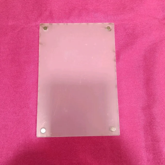 4x6" Inch Clear Acrylic Fridge Magnet (2.5mm Thick with 6x2mm Magnets)