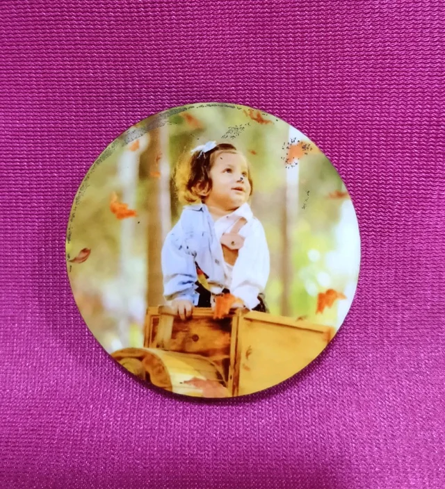 MDF 2x2" Inch & 8mm thickness - Round Shape Mini Fridge Magnet