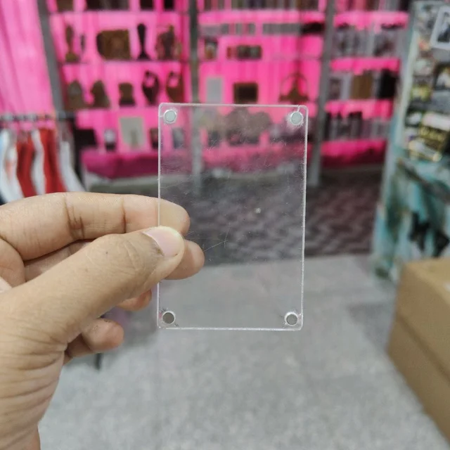2x3" Inch Clear Acrylic Fridge Magnet (1.8mm Thick with 4x1mm Magnets)
