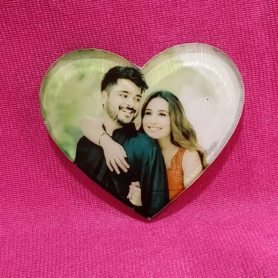 Sublimation Acrylic - Heart Shape Fridge Magnet in 3x3" Inch