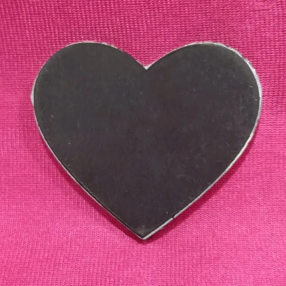 Sublimation Acrylic - Heart Shape Fridge Magnet in 3x3" Inch - Blank Material