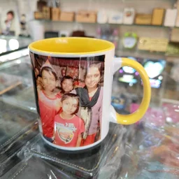 3 Tone Inner and Handle Color Mugs - Yellow - Blank Material