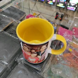 3 Tone Inner and Handle Color Mugs - Yellow - Blank Material