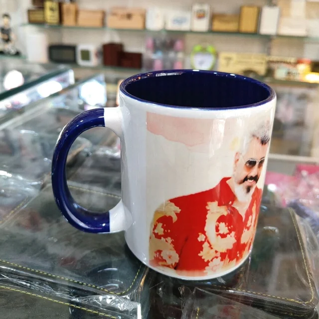 3 Tone Inner and Handle Color Mugs - Purple
