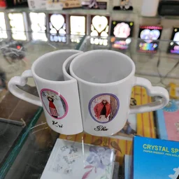Couple Mug Set - White - Blank Material
