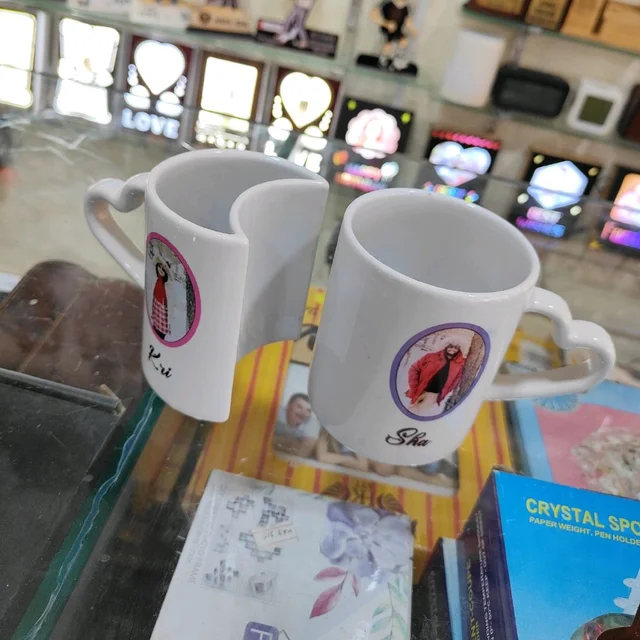 Couple Mug Set - White - Blank Material