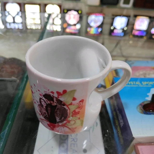 White Mug - Heart Cut - Blank Material