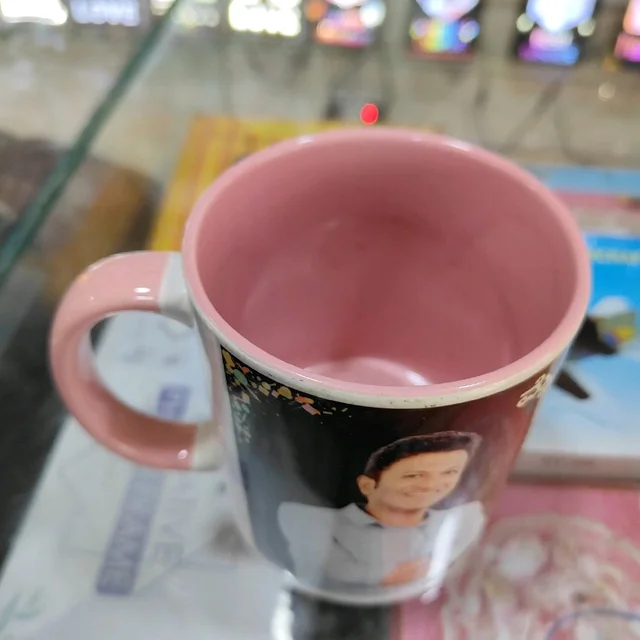 3 Tone Inner and Handle Color Mugs - Pink - Blank Material