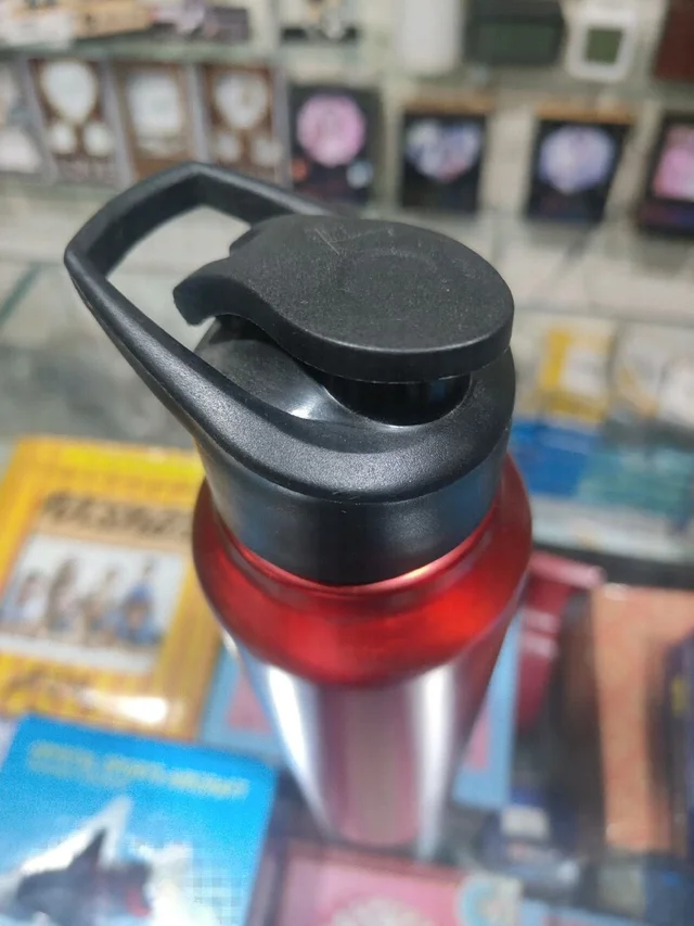 Engraved - Wide Mouth Sipper Aluminium 1 Liter Bottle - Maroon Color - Blank Material
