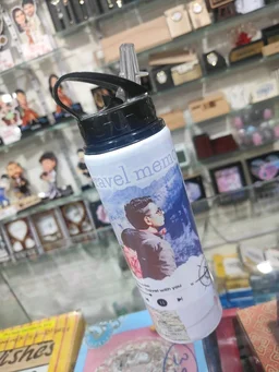 Printed - 750ml Aluminium with Straw Gym Bottle - Blank Material