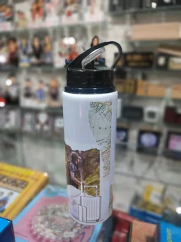 Printed - 750ml Aluminium with Straw Gym Bottle - Blank Material