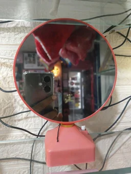 Small Round Shape | Red Magic Mirror - Blank Material