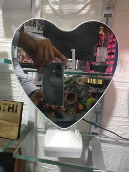 Big Heart Shape | White Magic Mirror - Blank Material