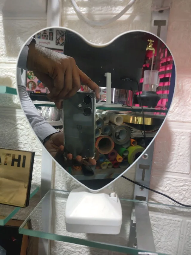 Big Heart Shape | White Magic Mirror - Blank Material