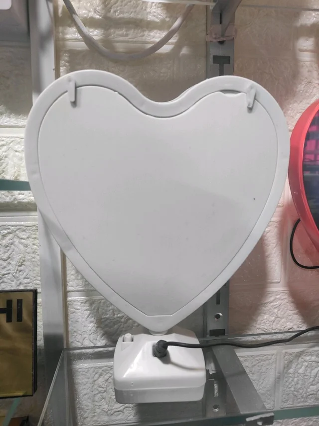 Big Heart Shape | White Magic Mirror - Blank Material