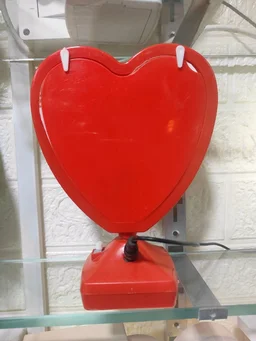 Small Heart Shape | Red Magic Mirror - Blank Material