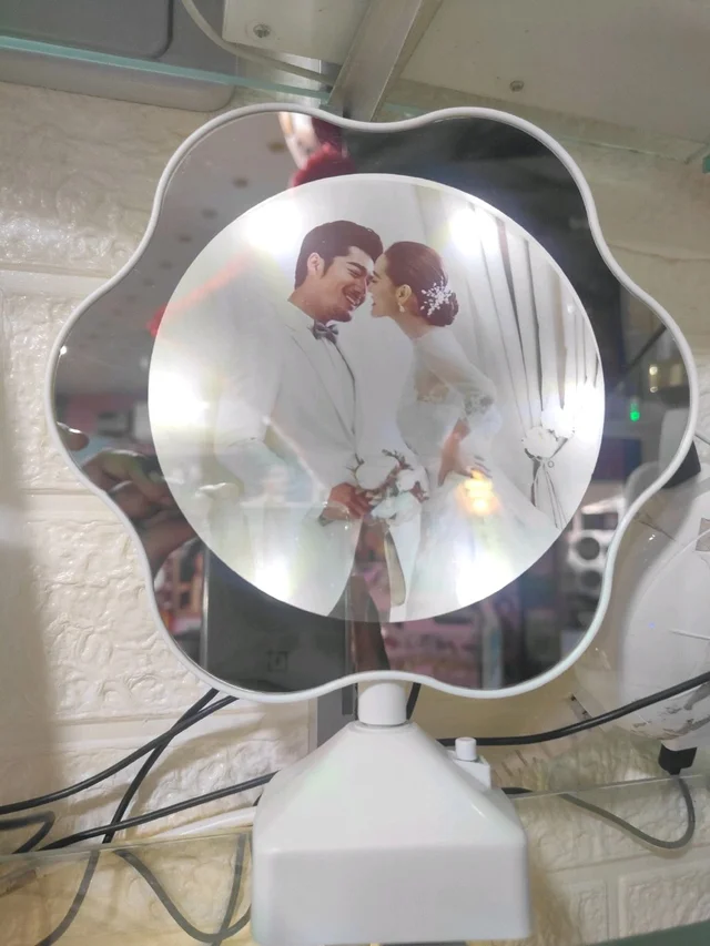 Big Flower Shape | White Magic Mirror