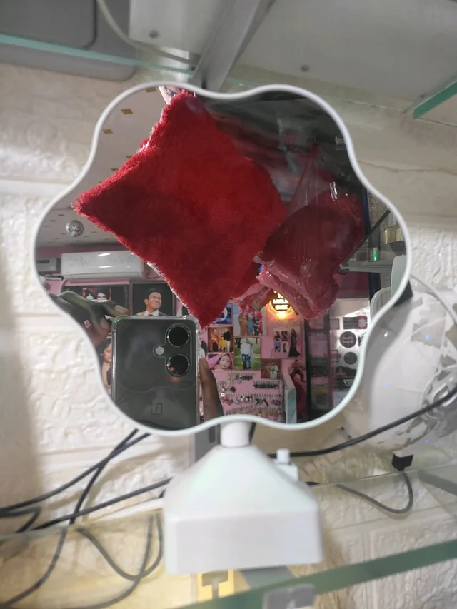 Big Flower Shape | White Magic Mirror - Blank Material