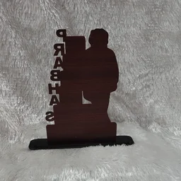 Standing Pic with Name and 6 Pics - Customized Cutout Frame