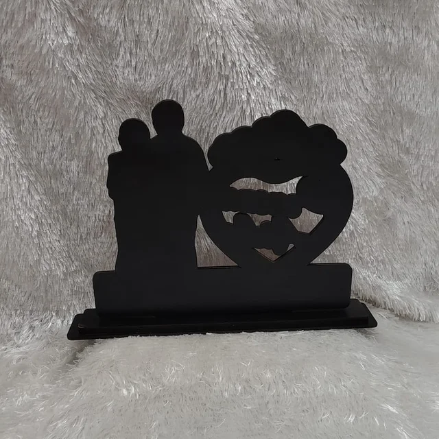 Together Forever Couple Names in Heart - Customized Cutout Frame