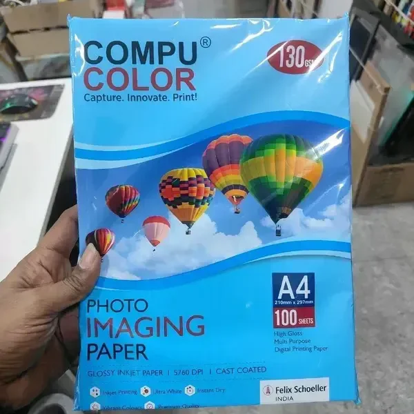 Photo Paper A4 size | 130gsm | Pack of 100nos