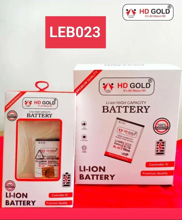LEB023 HD Gold Mobile Battery. 1 Year Warranty