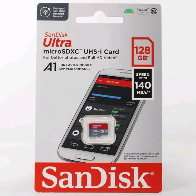 SanDisk Ultra 128 GB A1 micro SD / Memory Card