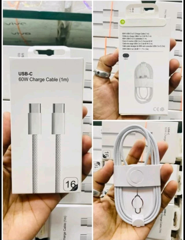 USB C-C 60 Watt iPhone Cable Imported OG Series