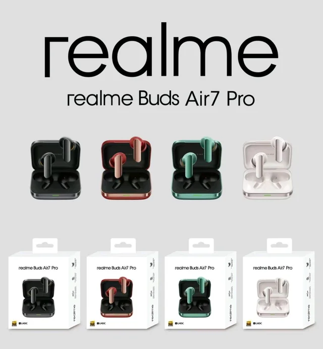 Realme Buds Air7 Pro TWS/ Earbuds Multi Colour Imported ✨