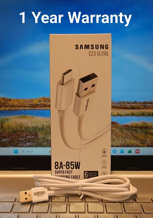 Samsung 8A-85W Super Fast Type C Charging Cable Box Packing.β¨β‘π