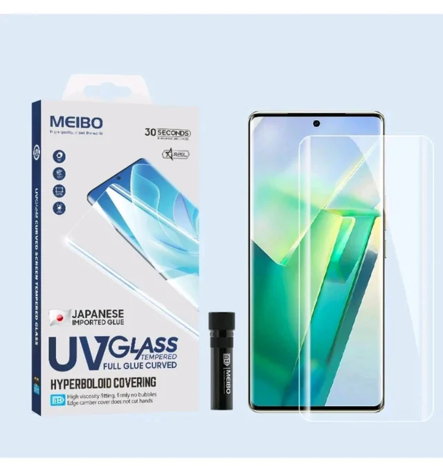 VIVO V30/ V30 PRO MEIBO ESD ANTI-STATIC FULL GLUE CURVED UV GLASS