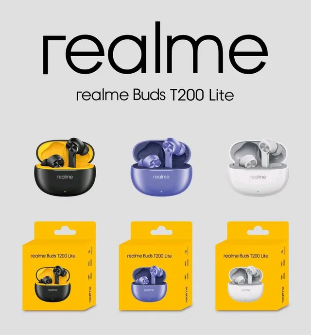 Realme Buds T200 Lite Earbuds/TWS✨💫
