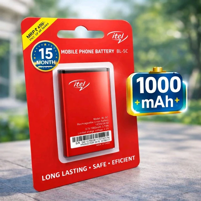 Itel BL- 5C 1000 Mah Long Lasting Battery (15th Month Warranty)