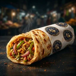 Kolkata Masala Veg Kathi Roll