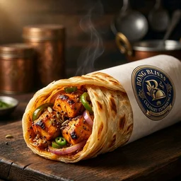 Kolkata Chicken Tikka Achari Kathi Roll